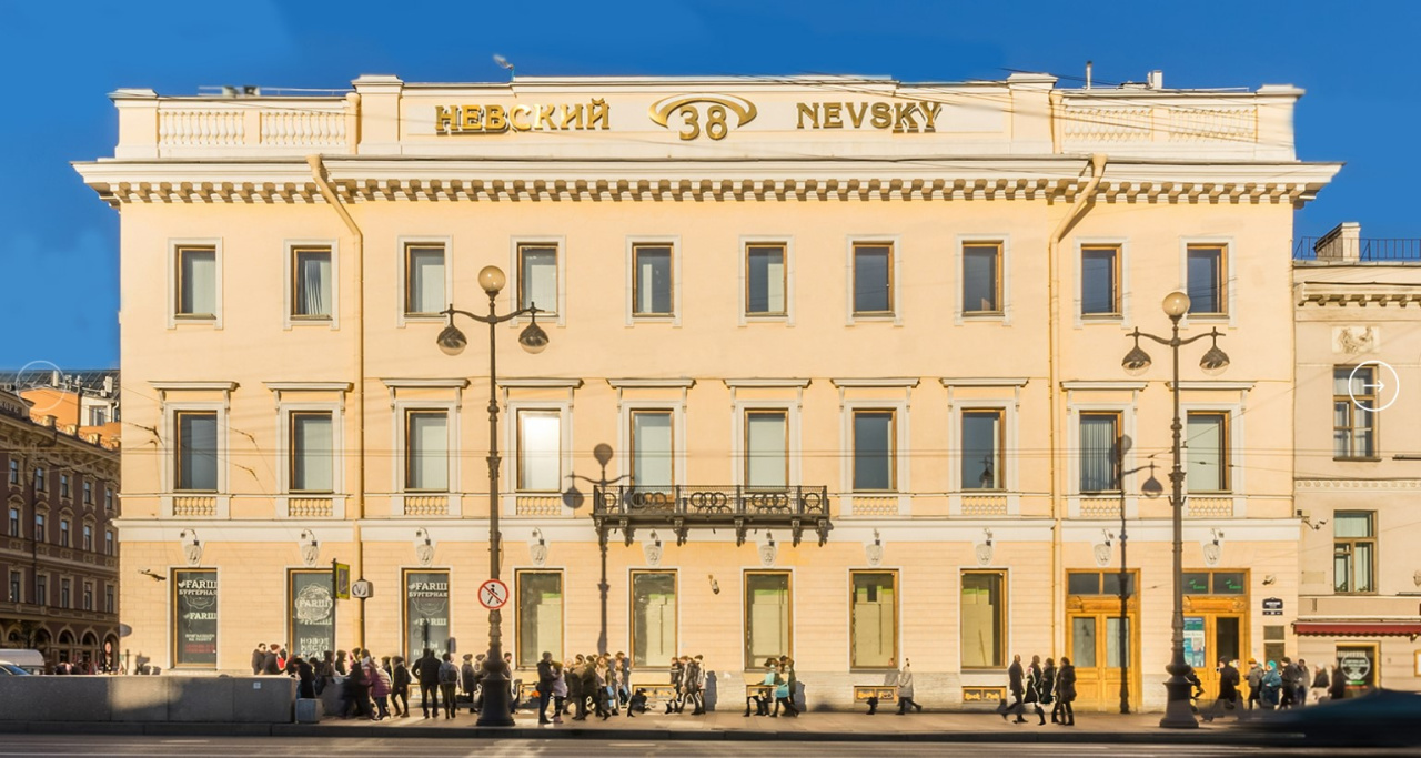 фасад дома, здание по адресу г Санкт-Петербург, Невский пр-кт, д 38/4